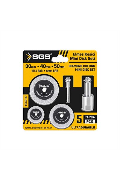 SGS SGS2157 ELMAS KESİCİ MİNİ DİSK SETİ 5 PARÇA Taş Cam Seramik Mermer Metal ...