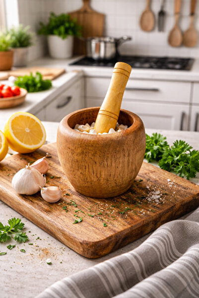 seymenbıçakçılık El Yapımı Ahşap Havan & Tokmak | Doğal Mutfak Gereci