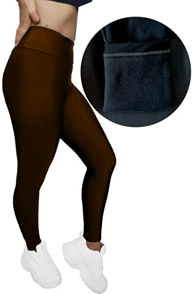 OEM Padded tights, women, high waist, Brown