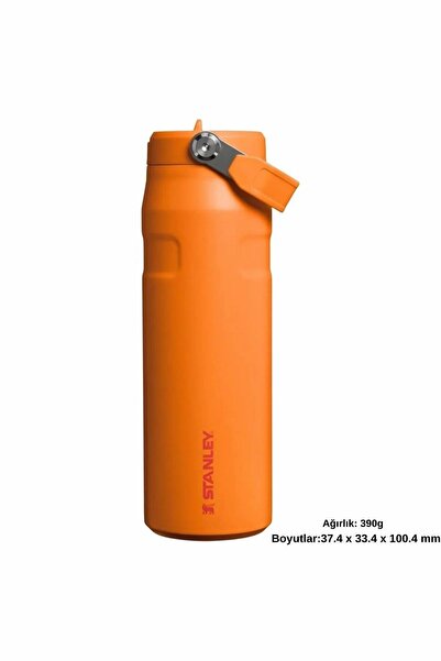 Stanley The IceFlow Flip Straw Pipetli Termos Bardak 2.0 0,70 LT / 24oz Turuncu 10-11283-395