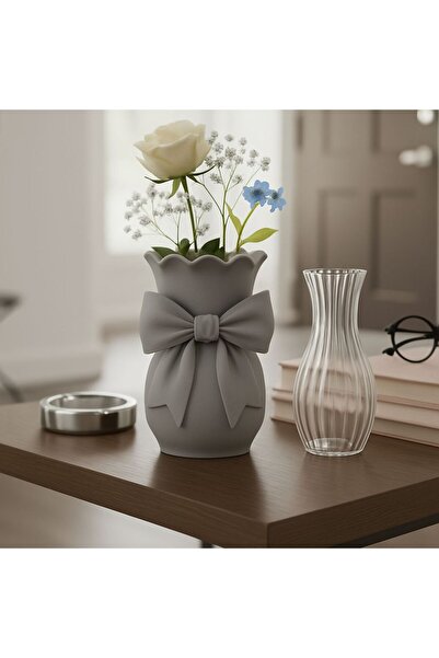 GenelTedarik KURDELE DETAYLI VAZO