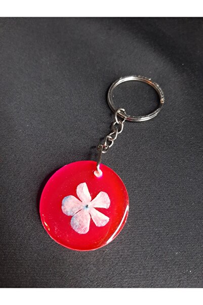 MRYart Snowball Flower Daisy Epoxy Keychain