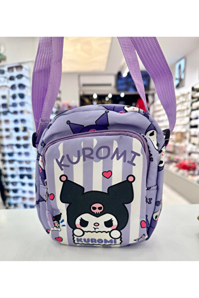 GLOW ACCESSORIES BAE Kuromi Kız Çocuk Çapraz Çanta 20x17 Cm