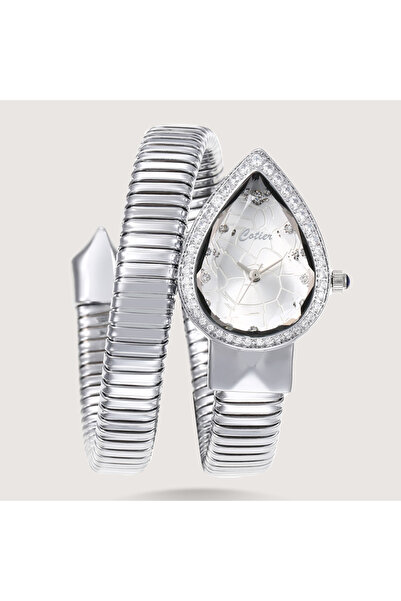 Louis Nice Women's silver watch with diamond dial