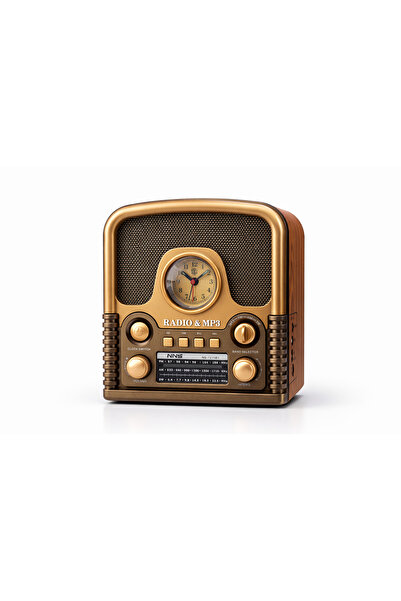 Bubitechh Bluetoothlu Retro Radyo NNS NS-7211BT | AM FM SW | USB MP3 | Saatli...