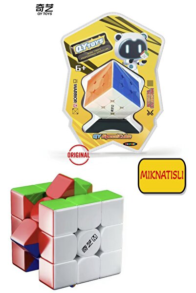TOYFEST QY 3x3 Warrior M Manyetik Speedcube Ayarlanabilir Hızlı Akıcı Zeka Kü...