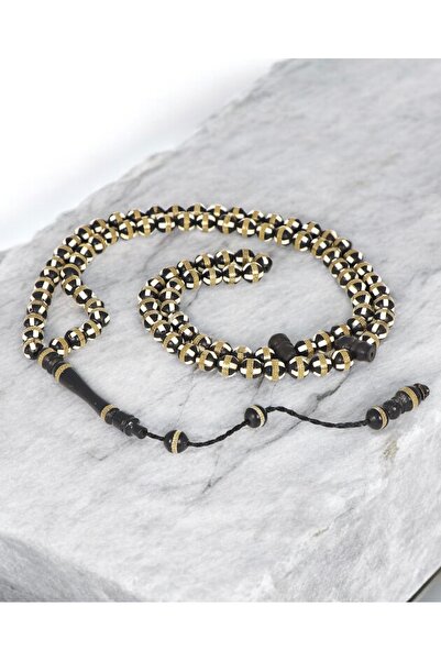 İnan Tesbih Kuka Mine and Brass Inlaid 99-Piece Prayer Beads