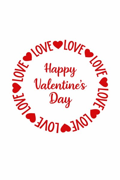 Kıvırcıkyoga Valentine's Day Sticker 30*30 Car Auto Display Mirror Compatible