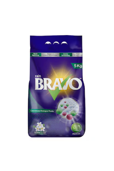 Bravo Automatic Laundry Detergent Floral, 5 kg