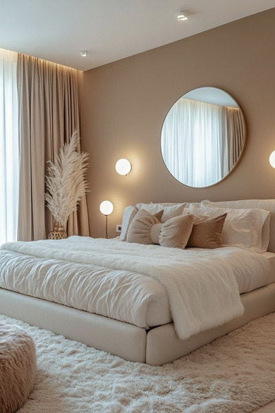 JACA Set of 2 Plush Fleece Fabric Decorative Bed Runner & Inner Filled Bow Pillow Cushion Set