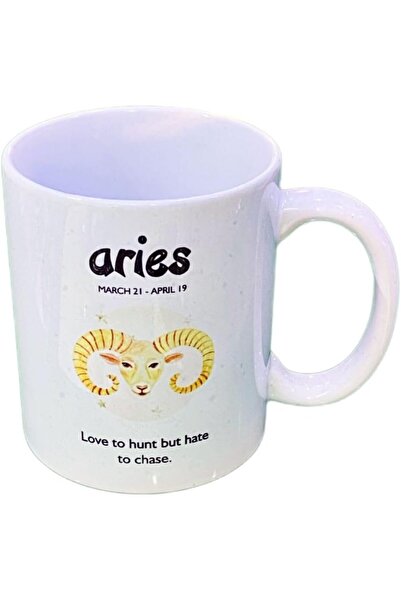 golden pineapple Zodiac Sign Mugs - Aries Design