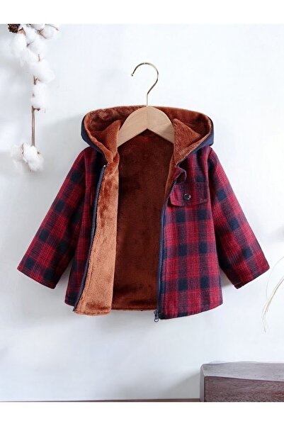 shop Unisex καρό πουκάμισο με εσωτερική επένδυση