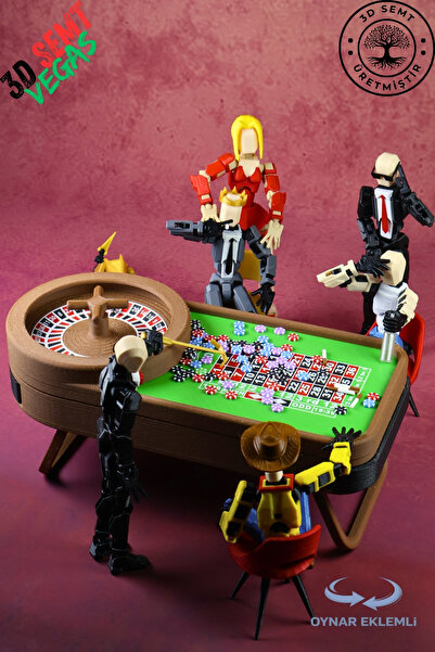 3DSEMT 3d Dummy 13 Figür | Hareketli Pozlanabilir Koleksiyon Modeli | Vegas V...