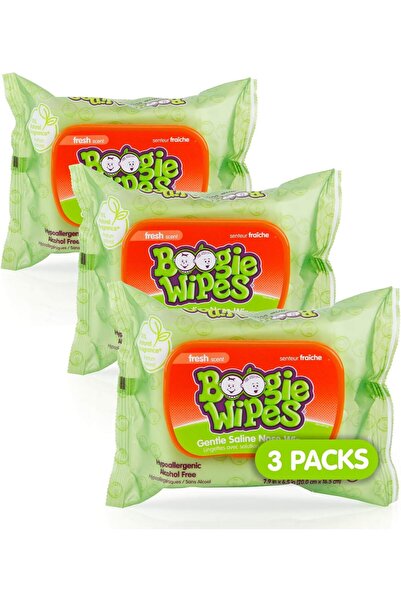 boogie مناديل تنظيف الأنف الأصلية اللطيفة - عبوة من 3 قطع (إجمالي 90 منديلًا)