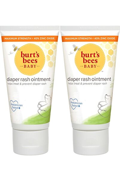 Burt's Bees مرهم طبيعي 100% لعلاج طفح الحفاضات للأطفال، 3 أونصة (عبوة من قطعتين)