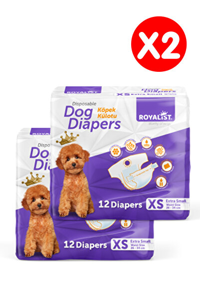 Royalist Köpek Külodu Xsmall 12'li 2x12 24 Adet