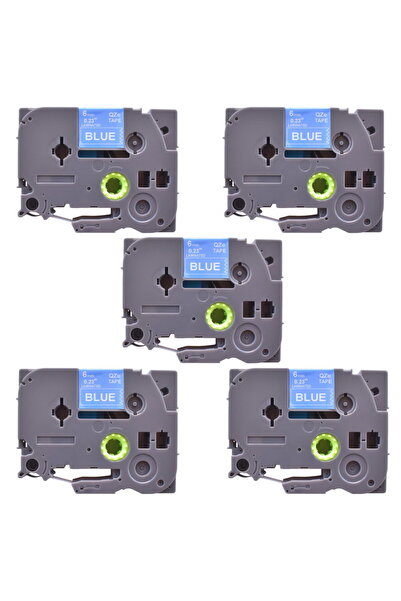 G Print Pack of 5 laminated label tapes compatible with Brother TZe-315