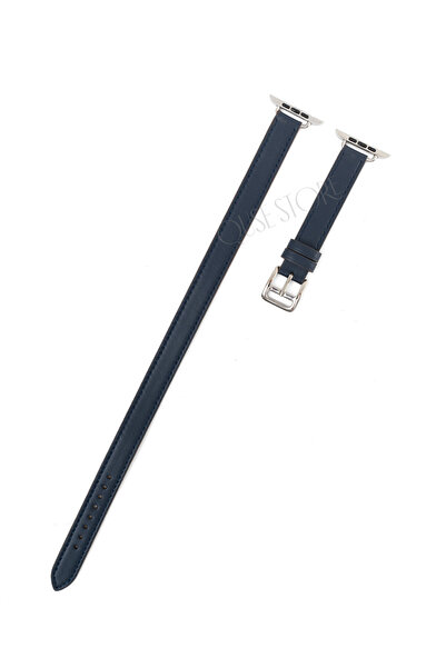 Quse Double Tour Slim Leather Band Compatible with Watch 46Mm/45Mm/44Mm & Ser...