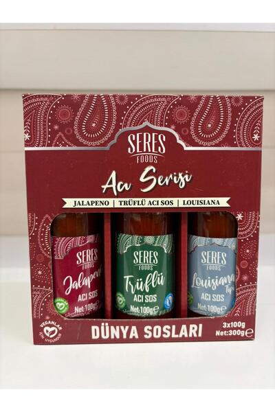 GenelTedarik Seres Acı Serisi Jalapeno, Trüflü, Louısıana Acı Sos 100 ml x 3adet