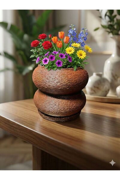 METAKEY3D تصميم هندسي حديث طباعة ثلاثية الأبعاد ميني أزرق بلون الكوبالت ووعاء...