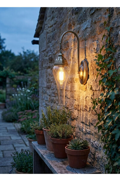 Solenza Antik Tasarım Gaz Lambası Aplik – Dekoratif Duvar Aydınlatma