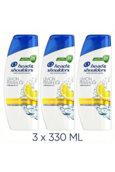 Head And Shoulder Head&shoulders Shampoo 3 x 330 Ml Lemon Freshness