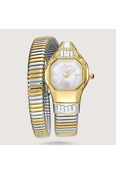 Louis Nice Elara watch in silver and gold