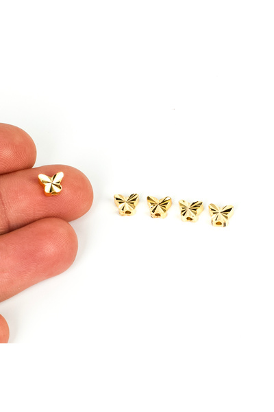 yfhobi 1 Adet - 5 mm Üstü Kalem İşçilik Traşlı Kelebek Desenli Uç, Pirinç Alt...