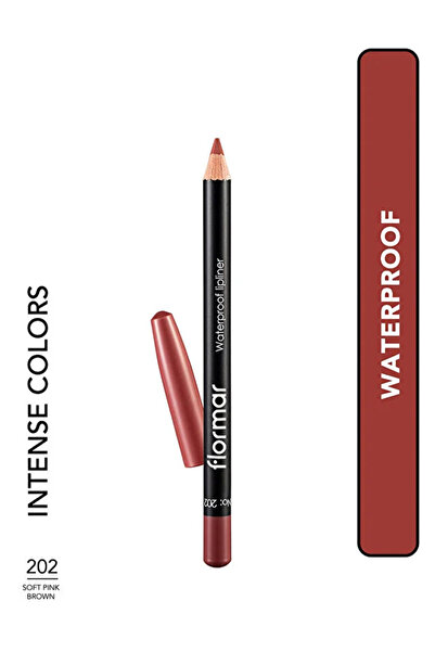 Flormar قلم تحديد الشفاه المقاوم للماء (بورجوندي) - قلم تحديد الشفاه المقاوم للماء - 202 بني وردي ناعم