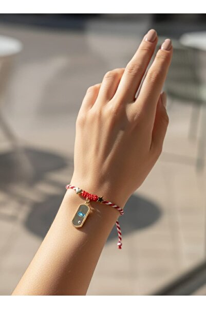 henahera accessory Marteniçka Şans Bilekliği Altın Rengi Charmlı Kalp/Yıldız ...