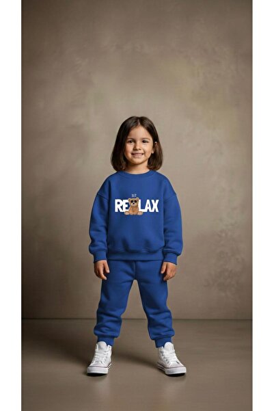 playwear Team Sweatshirt Relax Bird Printed Girls Boys Crew Neck3 4-5-6-7-8-9...