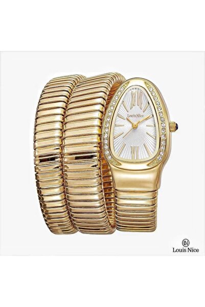 Louis Nice Women's double-wrap gold watch