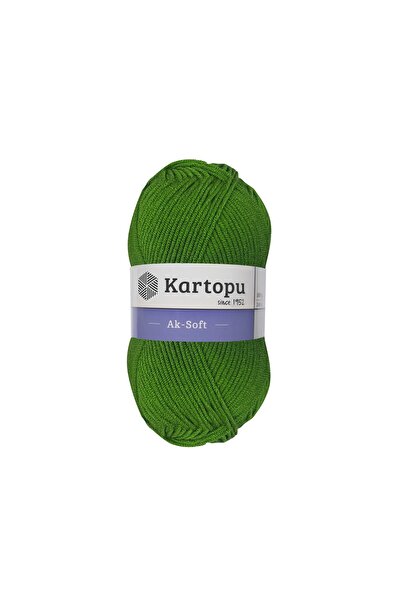 Kartopu Ață pentru tricotat manual Aksoft K1391 Verde Iarbă