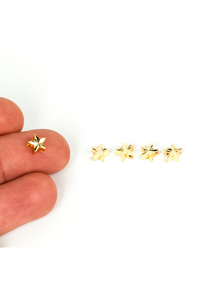 yfhobi 1 Adet - 5 mm Üstü Kalem İşçilik Traşlı Yıldız Desenli Uç, Pirinç Altı...