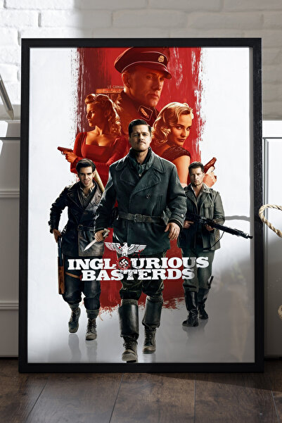 Duvarda Osvetnici crni drveni poster u ramu, dekorativna filmska zidna slika