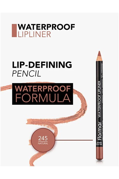Flormar قلم تحديد الشفاه المقاوم للماء (بني داكن ) قلم تحديد الشفاه المقاوم للماء -245 طبيعي86906045676