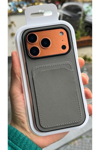 EDELFU iPhone 17 Pro Max Compatible, Fabric Textured Phone Case with Card Hol...