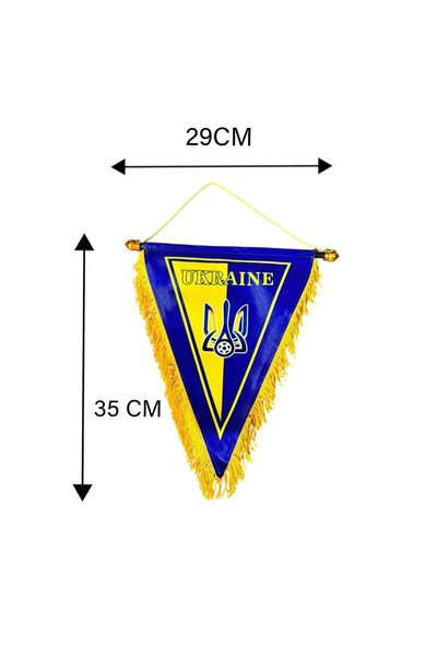 BsElektronik سلسلة أعلام الدول الخاصة بالملصقات، تصميم علم مثلث لفريق أوكراني...