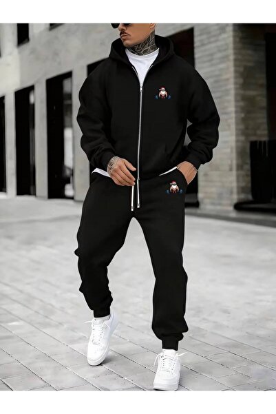 CLASSY.MODA Set de trening pentru bărbați, cu 3 fire, cu glugă și fermoar, cu...