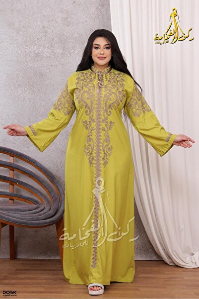 Generies A cotton abaya made from lightweight natural cotton fabric with a be...