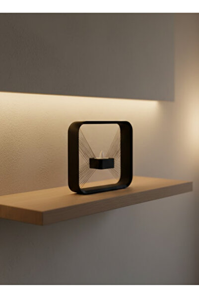 CT STONES Τετράγωνη Κηροθήκη με Κρεμάστρα, Διακόσμηση Τοίχου, Απαλό Σαλόνι κα...