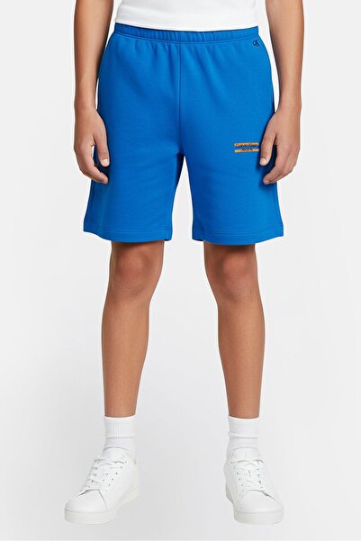 Calvin Klein Jeans Kids Boy Brand Logo Basic Shorts, Royal Blue
