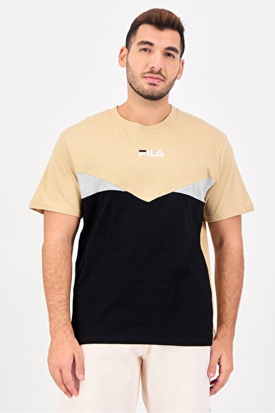 FILA Men Sportswear Fit Short Sleeve Outdoor T-Shirt, Multicolor