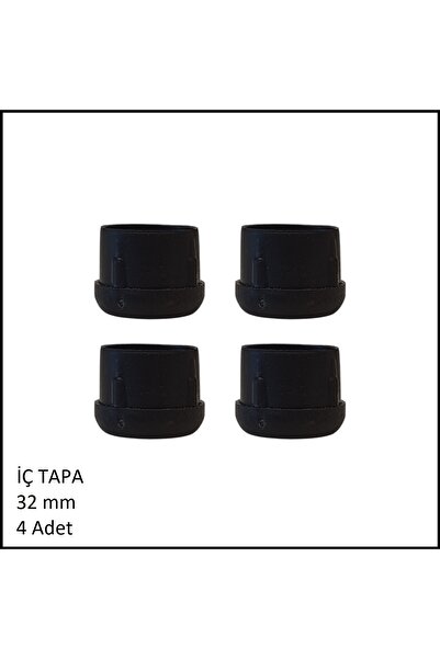 Adilon Plastik İç Tapa, Yuvarlak, 32 mm (4 Adet)