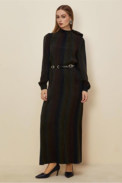 Alvina Belted Scarf Detail Dress 46105