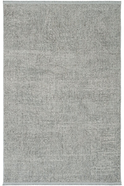 Cool Halı Zerina Gri Yumuşak Pamuk Taban Makine Düz Renk 4 Mevsim Giyinme Yat...