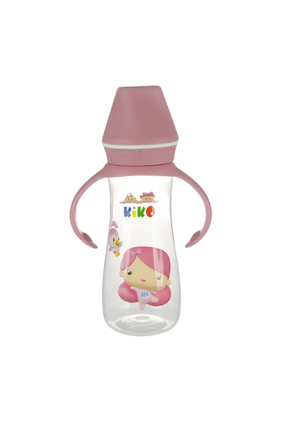 Kiko ML FEEDING BOTTLE WITH SILIOCNE NIPPLE 250 ML-Pink
