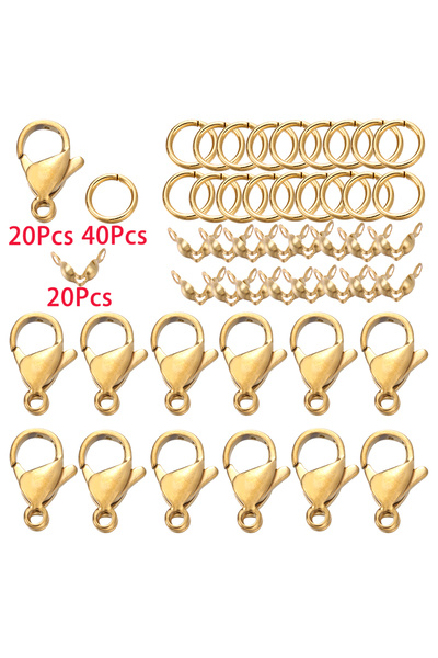 Choice مجموعة من 80 قطعة من مشابك الكركند المصنوعة من الفولاذ المقاوم للصدأ، ...