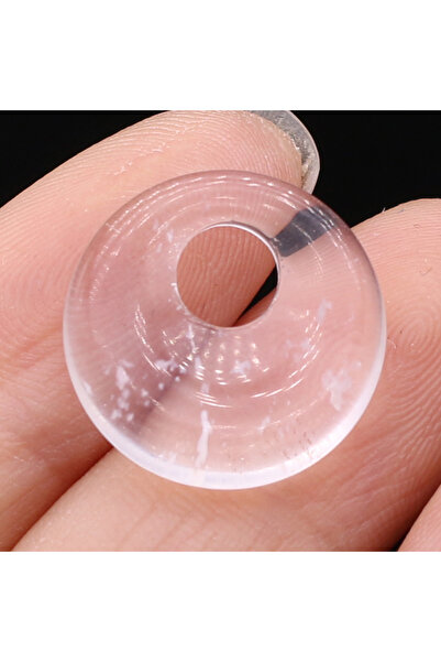 Choice قلادتان من الكوارتز الشفاف، مصنوعتان من الأحجار الطبيعية، مع أحجار الل...