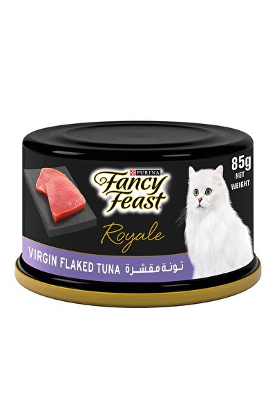 Fancy Feast رويال فيرجن تونة مفتتة مع لحم بقري لذيذ في مرق غني، مناسب للأطفال...